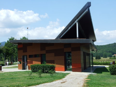 The museum building of Nikola Tesla in his place of birth Smiljan