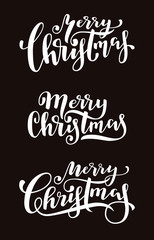 Merry Christmas calligraphy. Amazing Christmas lettering