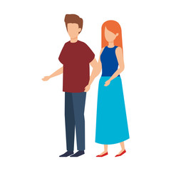 couple avatar characters icons