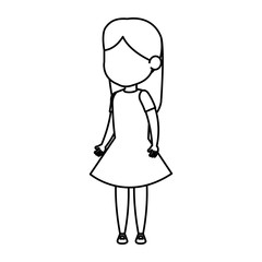beautiful little girl character