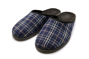 Pair of slippers, cut out.