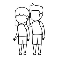 cute little kids couple