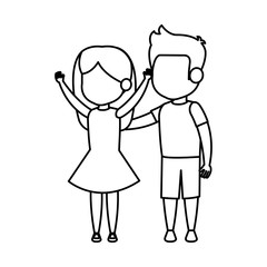 cute little kids couple