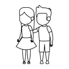 cute little kids couple