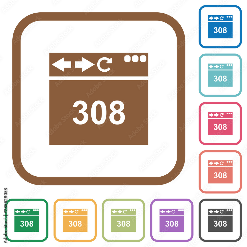 Poster browser 308 permanent redirect simple icons