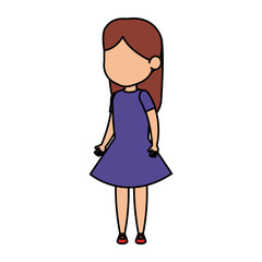 beautiful little girl character