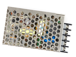 Switching power supply DC to DC isolated on white background