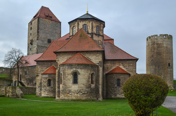 Fototapeta premium church within the walls of the citadel querfurt