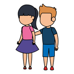 cute little kids couple