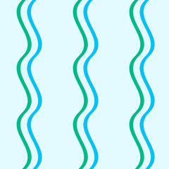 Seamless pattern background with multi-colored wavy lines.
