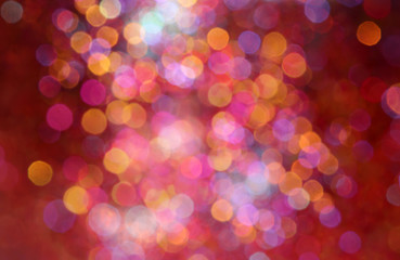 abstract multicolored bokeh holiday lights background