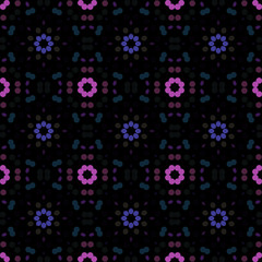 Seamless abstract pattern background with a variety of colored circles.