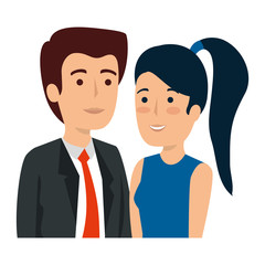 business couple avatars characters