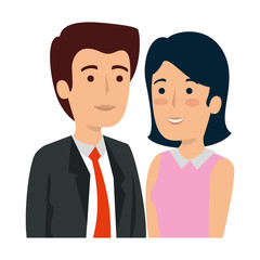 business couple avatars characters