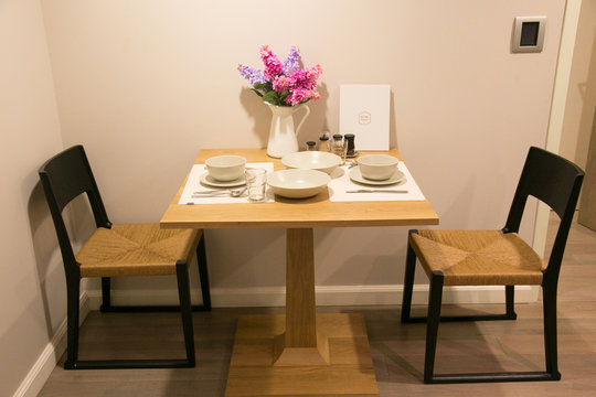 dining corner for two in condominium