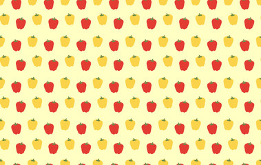 paprika vegetables pattern wallpaper vector illustration design