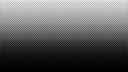 Halftone vector background. Monochrome halftone pattern. Abstract geometric dots background. Pop Art comic gradient black white texture. Design for presentation banner, flyer, business cards, stickers