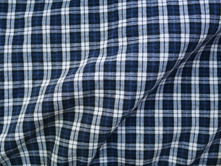 Black Square pattern fabric background. Scott chintz fabric for design.Plaid cotton texture