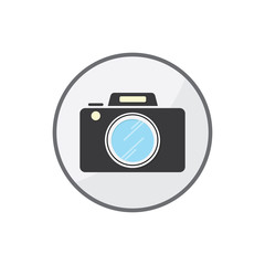 Camera icon vector illustration. 