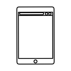 tablet device isolated icon