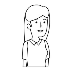 beautiful and young woman character