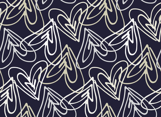 Obraz premium Hand drawn doodle abstract pattern background