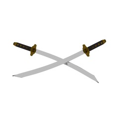 Set of Katanas, Double Katanas, Cross Katanas