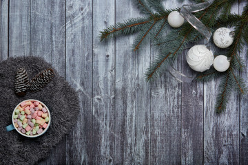 New Year and Christmas background