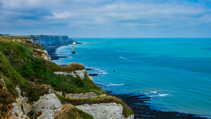 Fototapeta na wymiar White cliffs, Normandy
