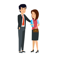 business couple avatars characters