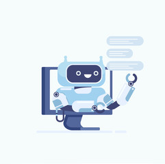 Vector chat bot,virtual assistance of website, mobile app.