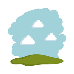 park landscape scene icon