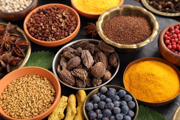 Spices and herbs.