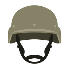 military helmet, vector illustration , flat style