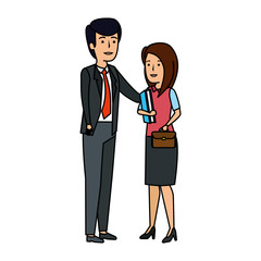 business couple avatars characters