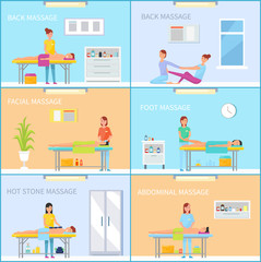 Fototapeta premium Massage Therapy Session in Room with Equipment