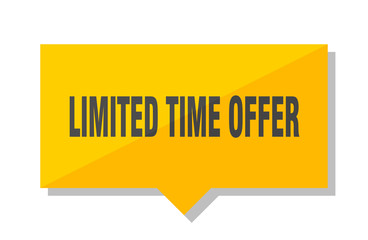 limited time offer price tag