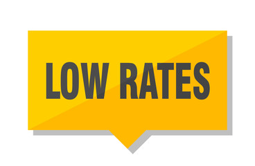 low rates price tag