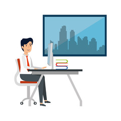 businessman in the workplace