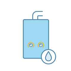 Gas water heater color icon