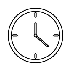 time clock isolated icon