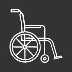 Wheelchair chalk icon