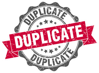 Obraz premium duplicate stamp. sign. seal