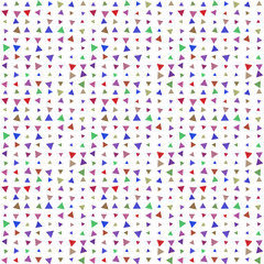 Abstract seamless pattern background with multi-colored varied triangles.