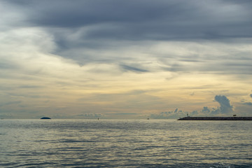 Fototapeta premium sunset over the sea