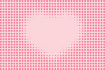 Halftone dotted heart shape pattern as a background
