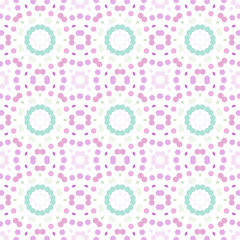 Seamless abstract pattern background with a variety of colored circles.