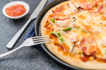 Shooting Fast Food Pizza at Low Angle