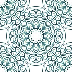 Fototapeta na wymiar Design with abstract hand drawn floral seamless pattern with decorative element. Vector illustration.
