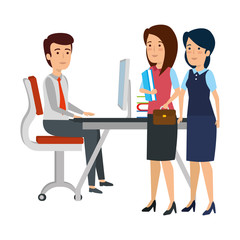 Obraz premium business people in the workplace
